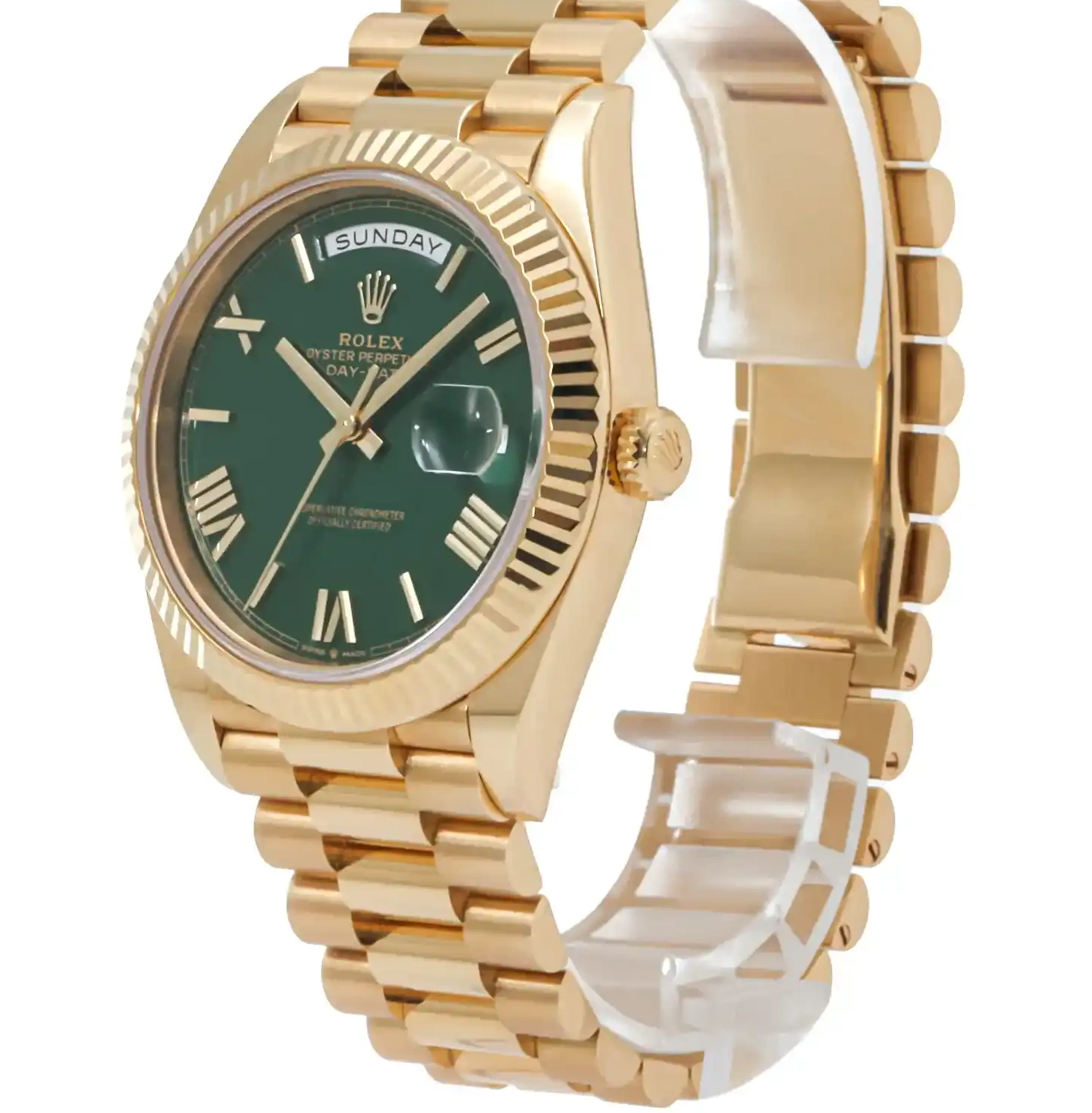 Prestigious Jewelers Green Day-Date 228238 Rolex 0610